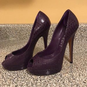 Beautiful Dark Purple Casadei Heels (Authentic)